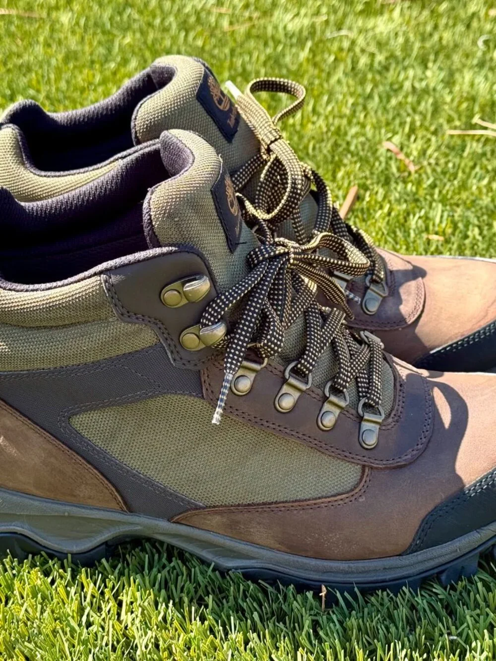 Timberland Keele Ridge Waterproof Hiking Boots, A15LO, Brown, Men's 10